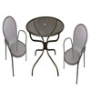 첼시2인 야외용 의자 테이블 파라솔세트  카페 정원 테라스